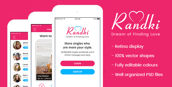 Randki - dating app template